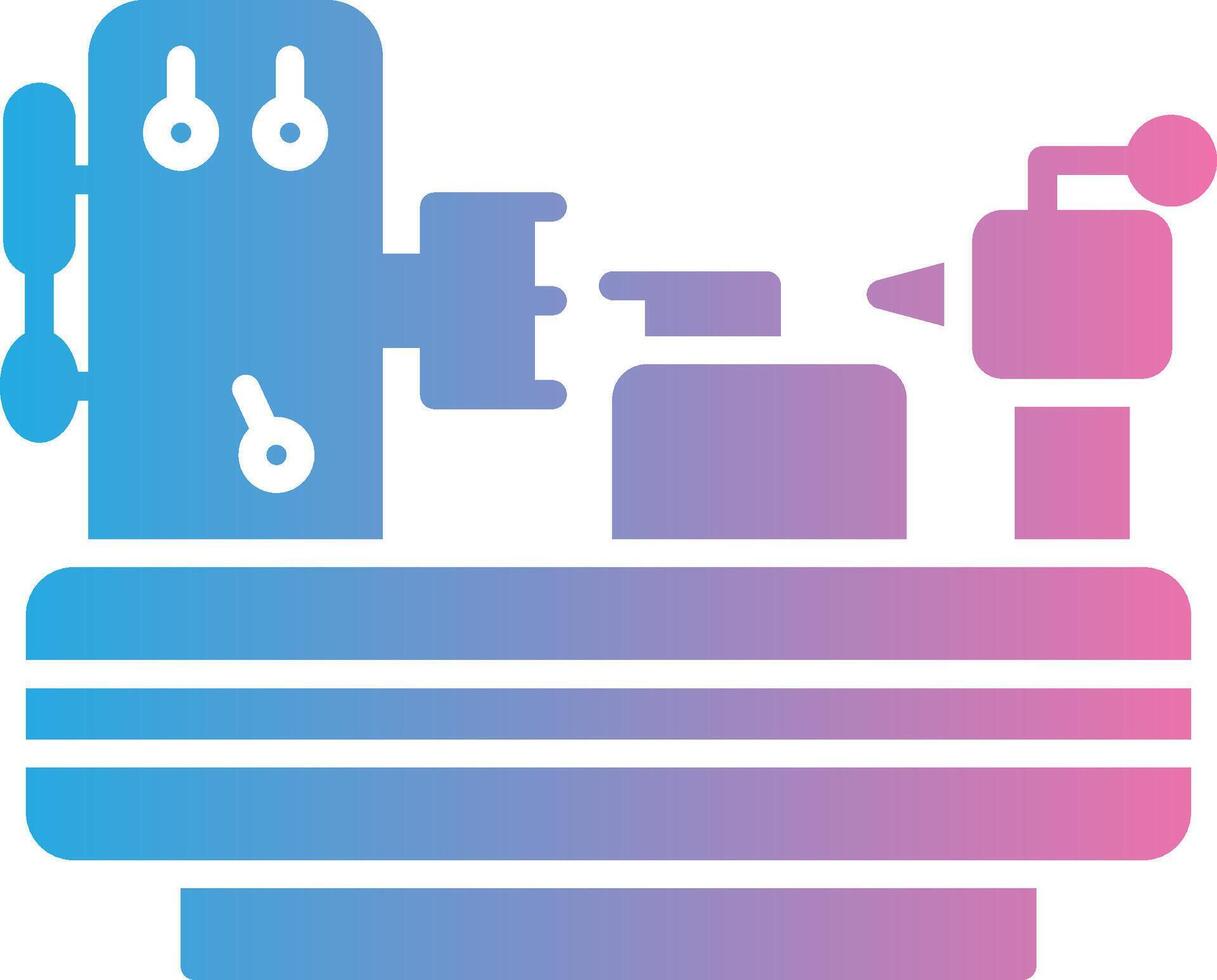 machine glyph helling icoon ontwerp vector