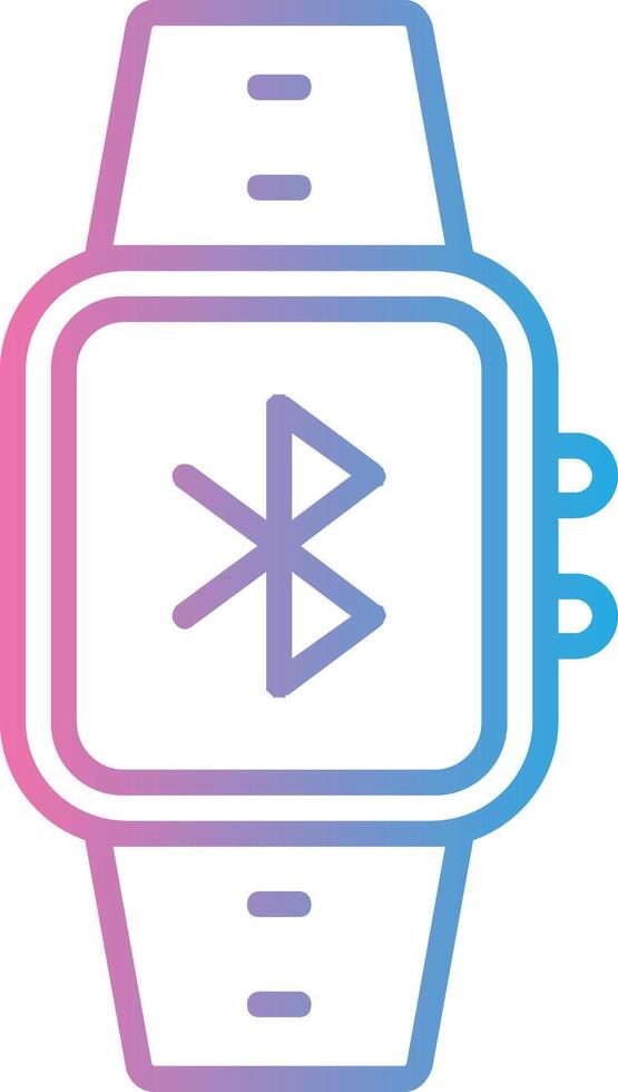 Bluetooth lijn helling icoon ontwerp vector