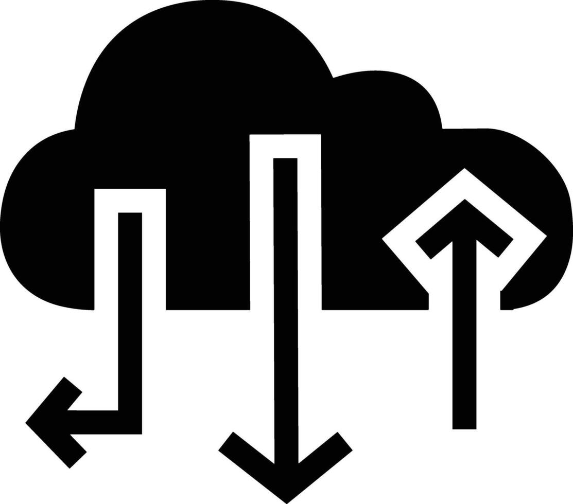 gegevens opslagruimte icoon symbool beeld voor databank illustratie vector