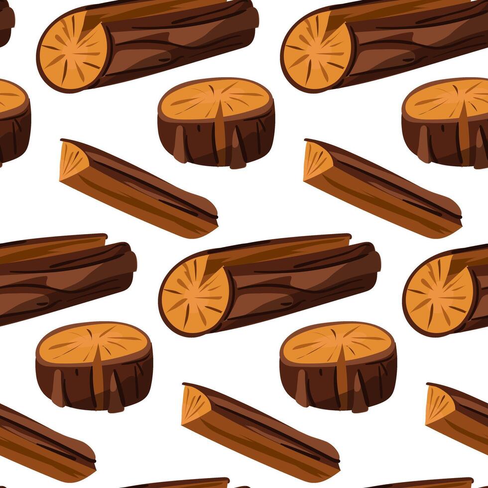 patroon van meerdere logboeken van brandhout. ideaal voor beeltenis eenvoud en natuurlijk warmte, zakelijke identiteit geassocieerd met hout magazijnen, bosbouw. gekleurde Product verpakking, camping, barbecue vector