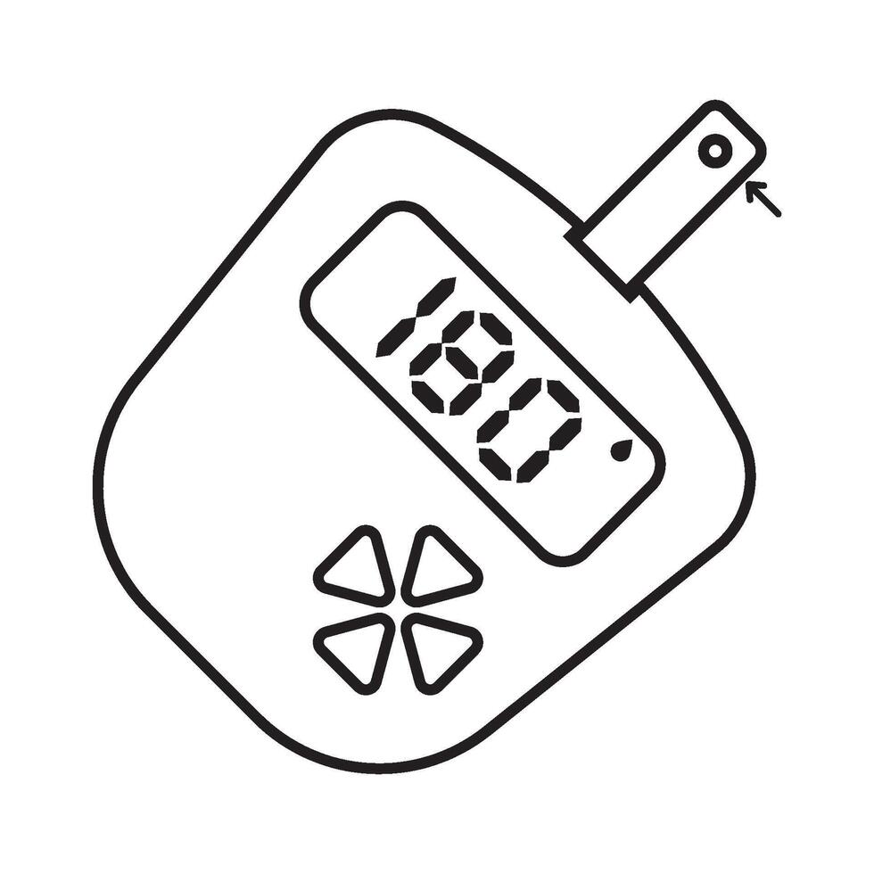 bloed glucose toezicht houden op icoon vector