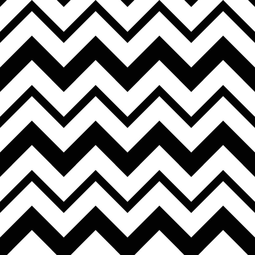 monochroom zig zag patroon naadloos. illustratie vector