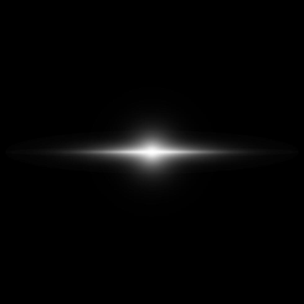 schittering ster Aan zwart. licht knippert. elementen met gloed effect vector