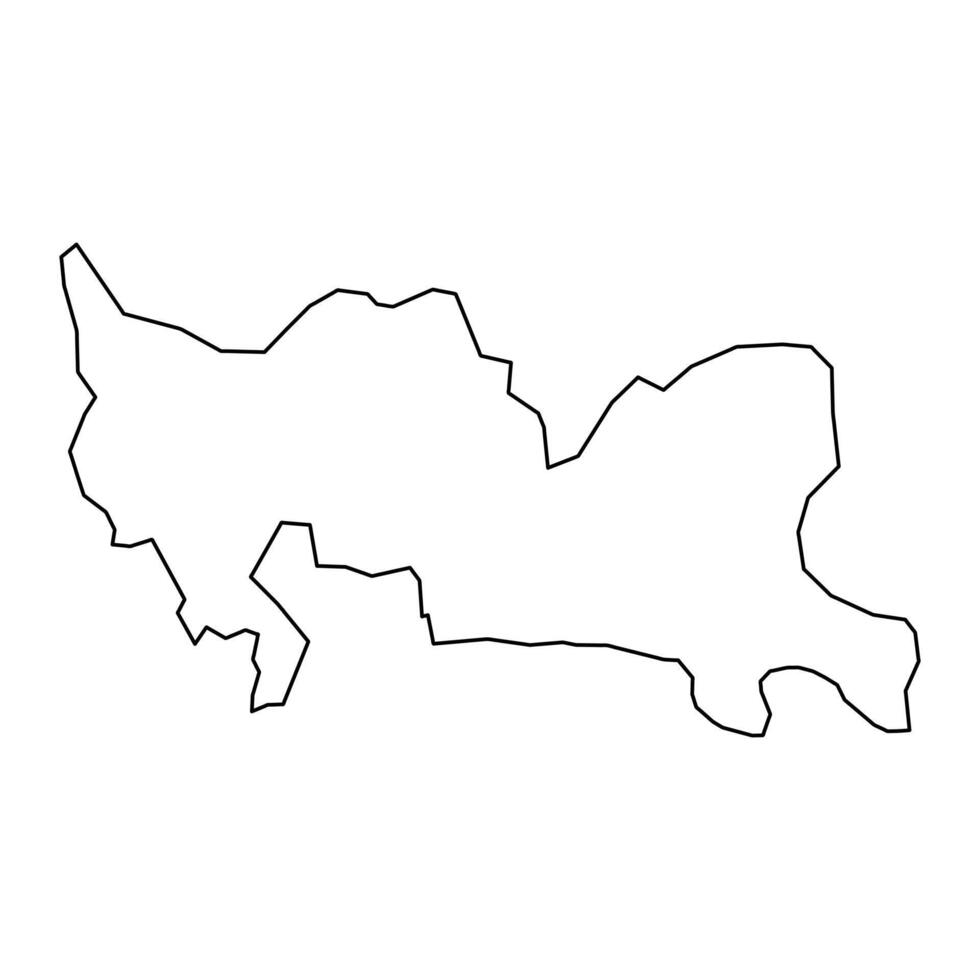santo domingo provincie kaart, administratief divisie van dominicaans republiek. illustratie. vector