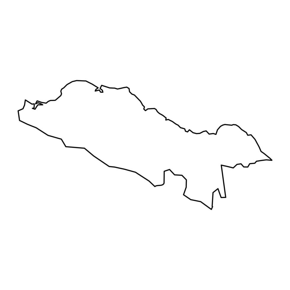 puerto plata provincie kaart, administratief divisie van dominicaans republiek. illustratie. vector