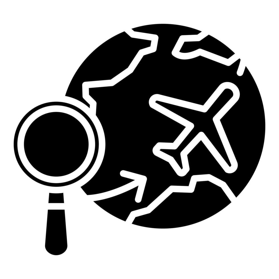 sourcing van Buitenland icoon lijn illustratie vector