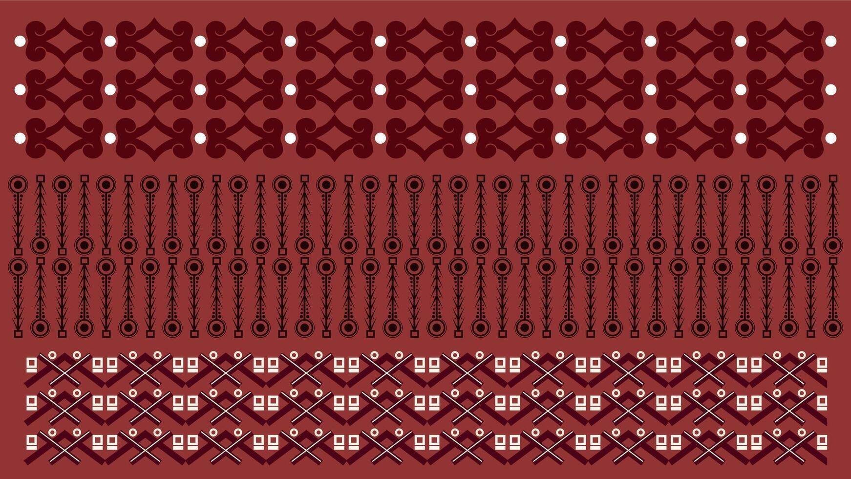 achtergrond etnisch stijl kleurrijk naadloos grens. tribal decoratief plakband polynesisch tribal aztec patroon voor t shirt, broek, kleding stof, behang, kaart sjabloon, omhulsel papier, tapijt, textiel, omslag. vector