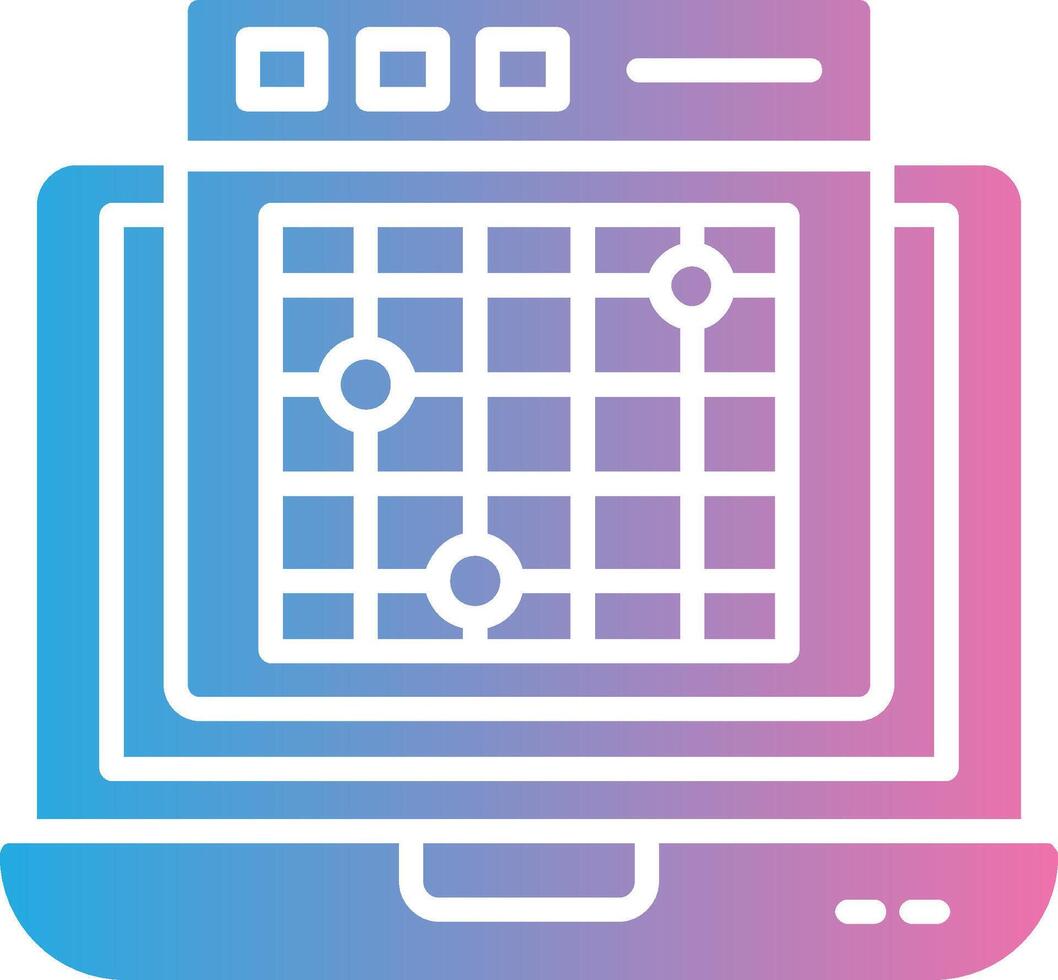 heatmap glyph helling icoon ontwerp vector