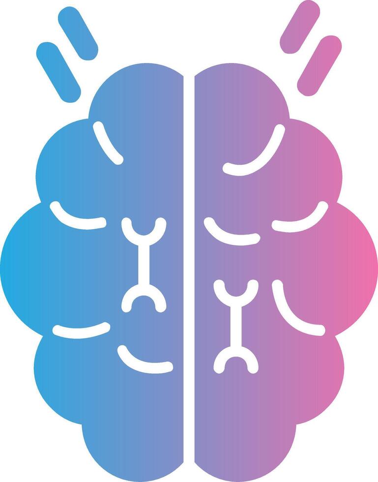 brainstorm glyph helling icoon ontwerp vector