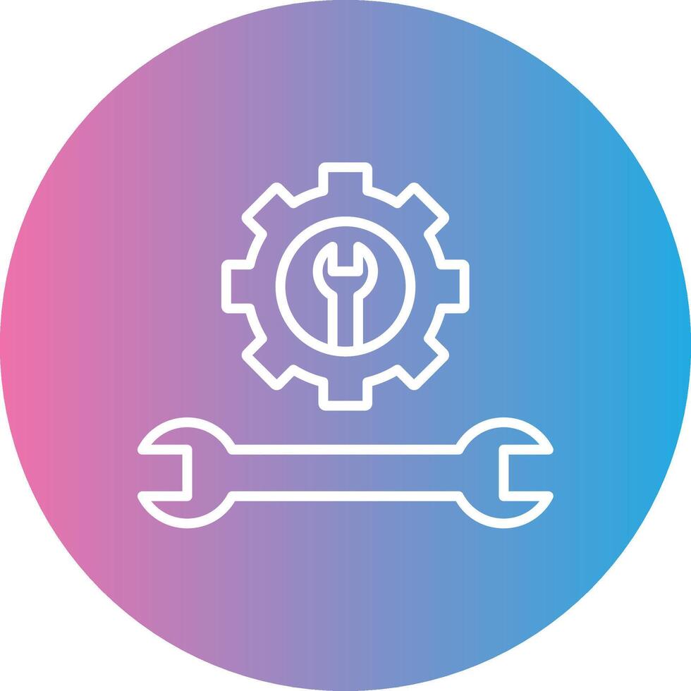 gereedschap lijn helling cirkel icoon vector