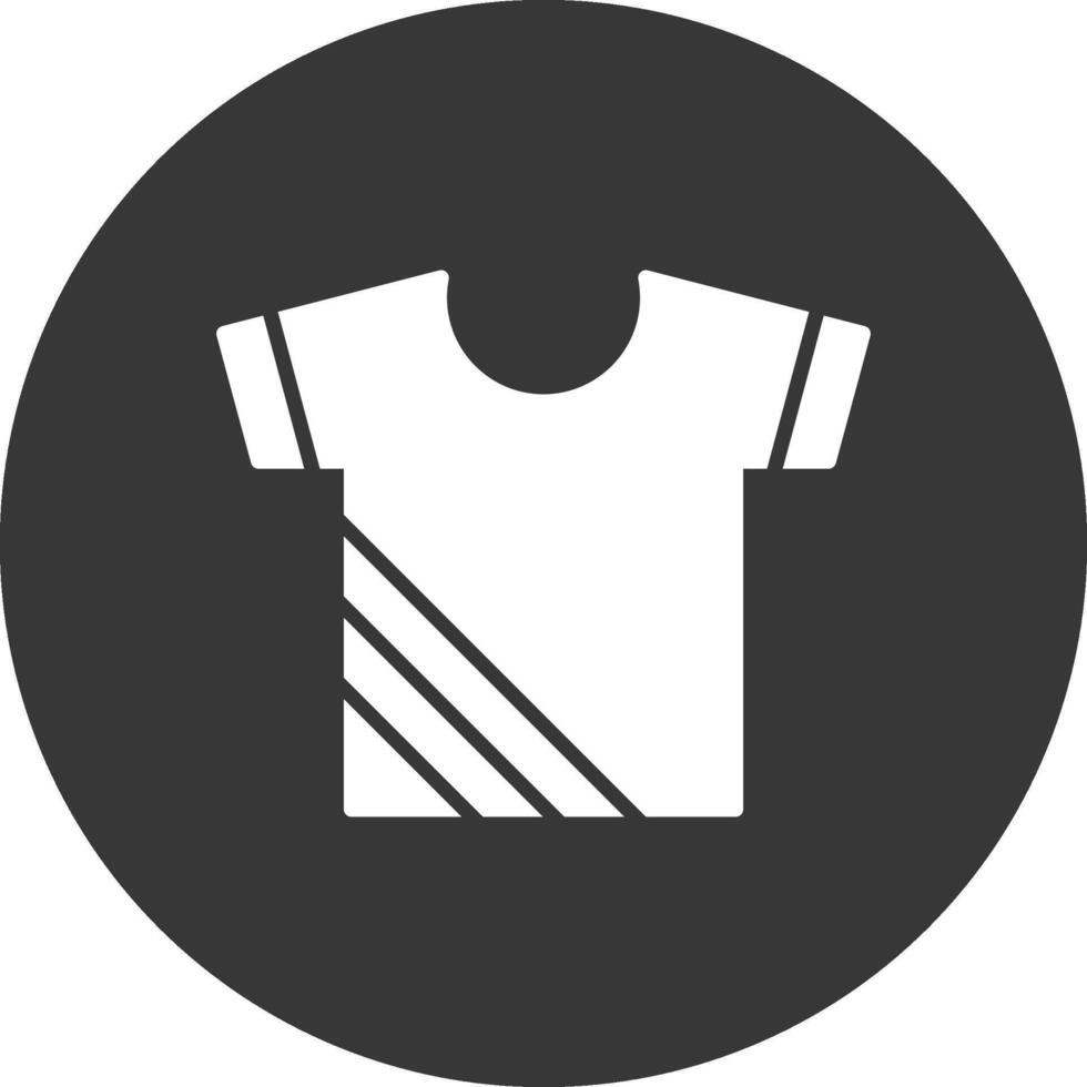 shirt glyph omgekeerd pictogram vector