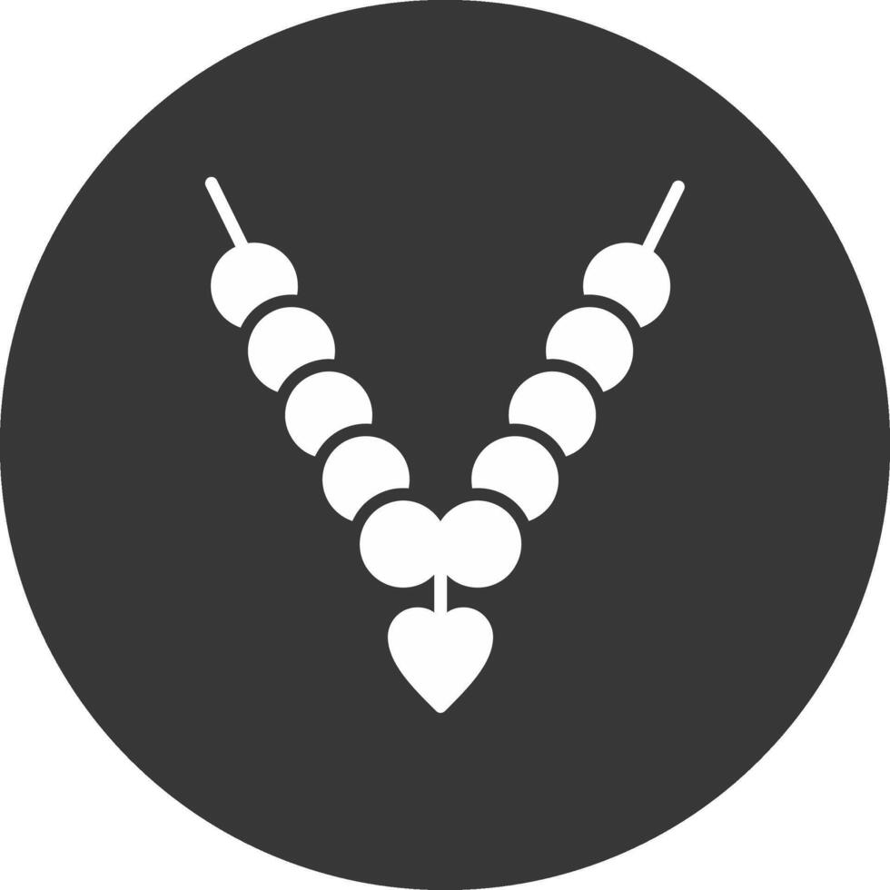 ketting glyph omgekeerd pictogram vector