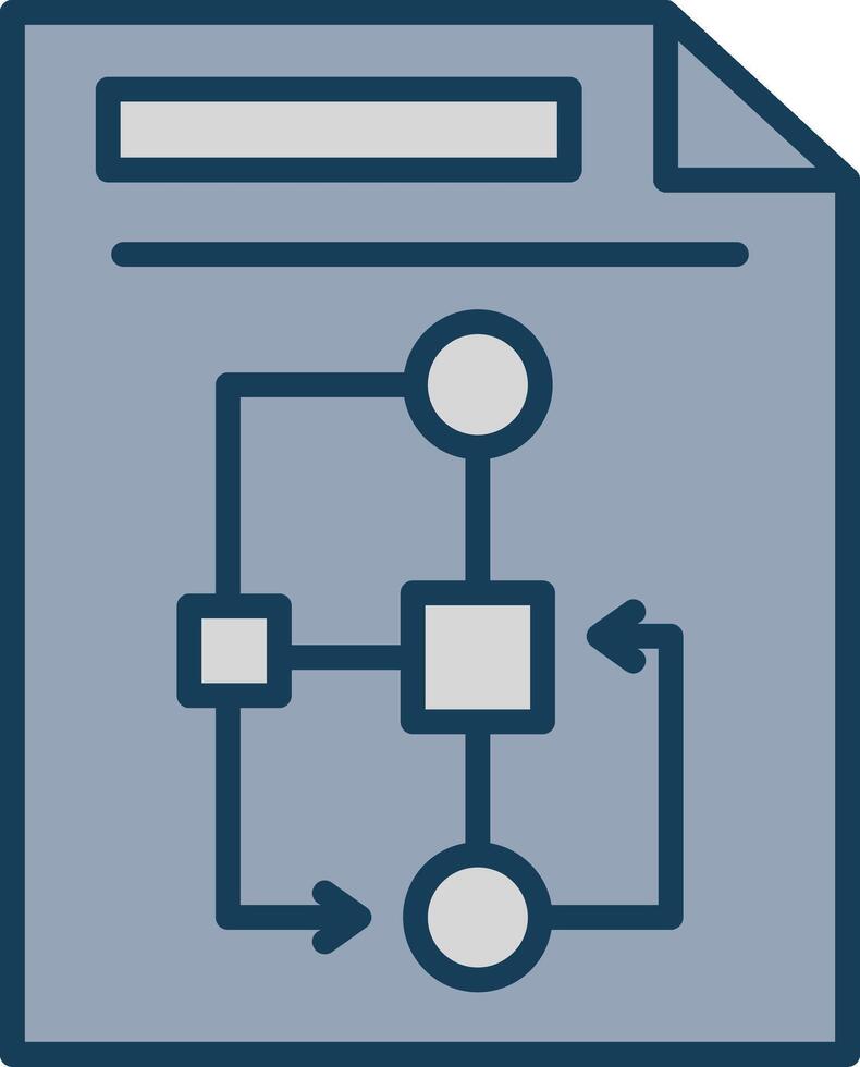 document lijn gevulde grijs icoon vector