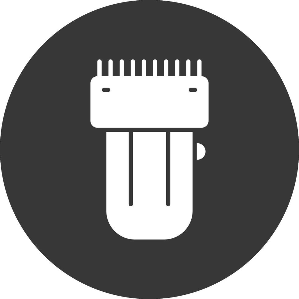 trimmer glyph omgekeerd icoon vector