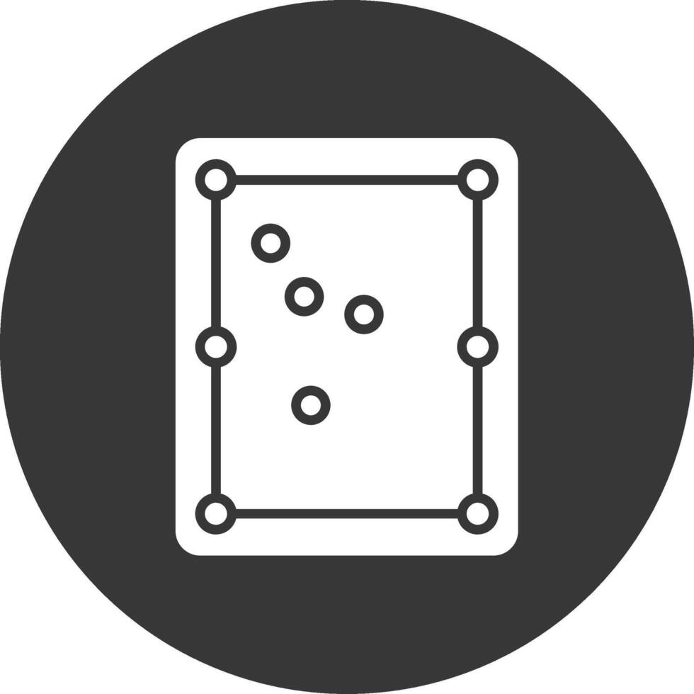 zwembad tafel glyph omgekeerd icoon vector