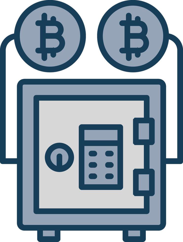 bewijs inzet lijn gevulde grijs icoon vector