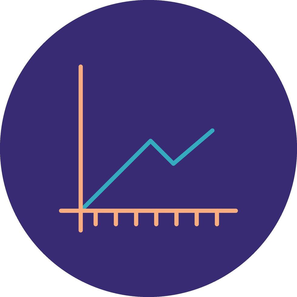 lijn twee kleur cirkel tabel lijn twee kleur cirkel icoon vector