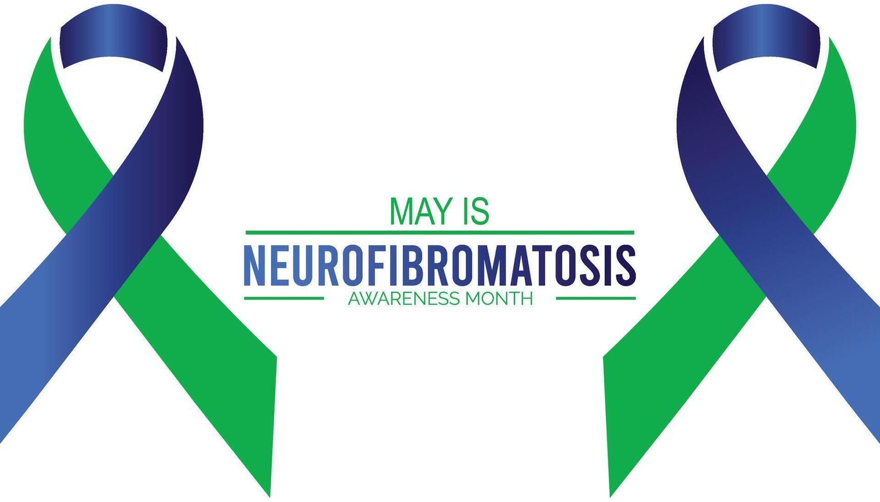 neurofibromatose bewustzijn maand opgemerkt elke jaar in kunnen. sjabloon voor achtergrond, banier, kaart, poster met tekst inscriptie. vector