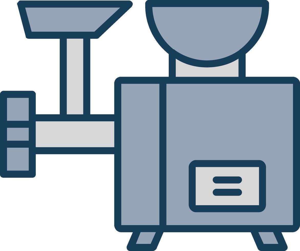 vlees Slijper lijn gevulde grijs icoon vector