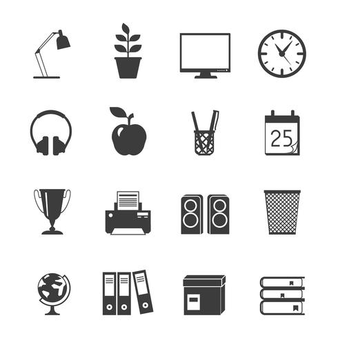 Kamer Icons Set vector