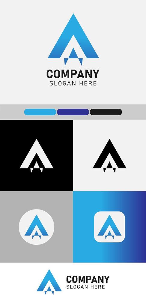 abstract logo ontwerp met modern concept illustratie vector