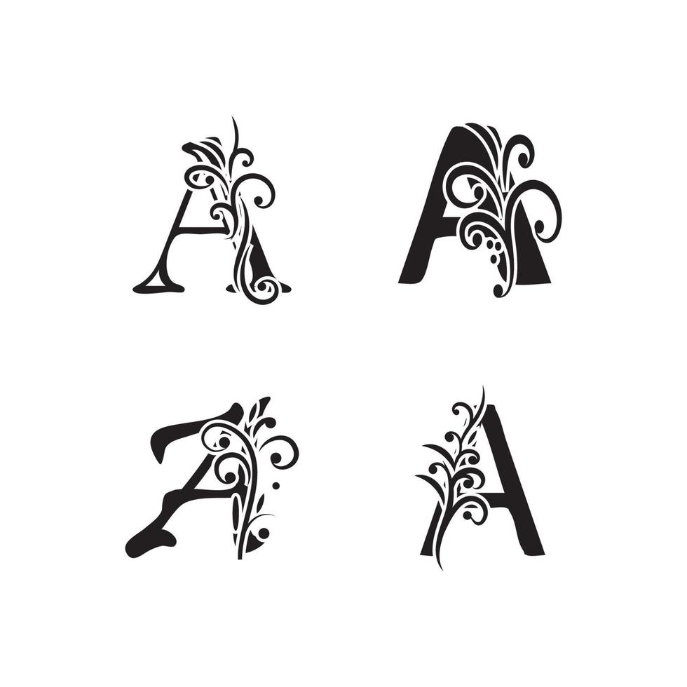 letter een logo symbool sjabloon vector pictogram ontwerp