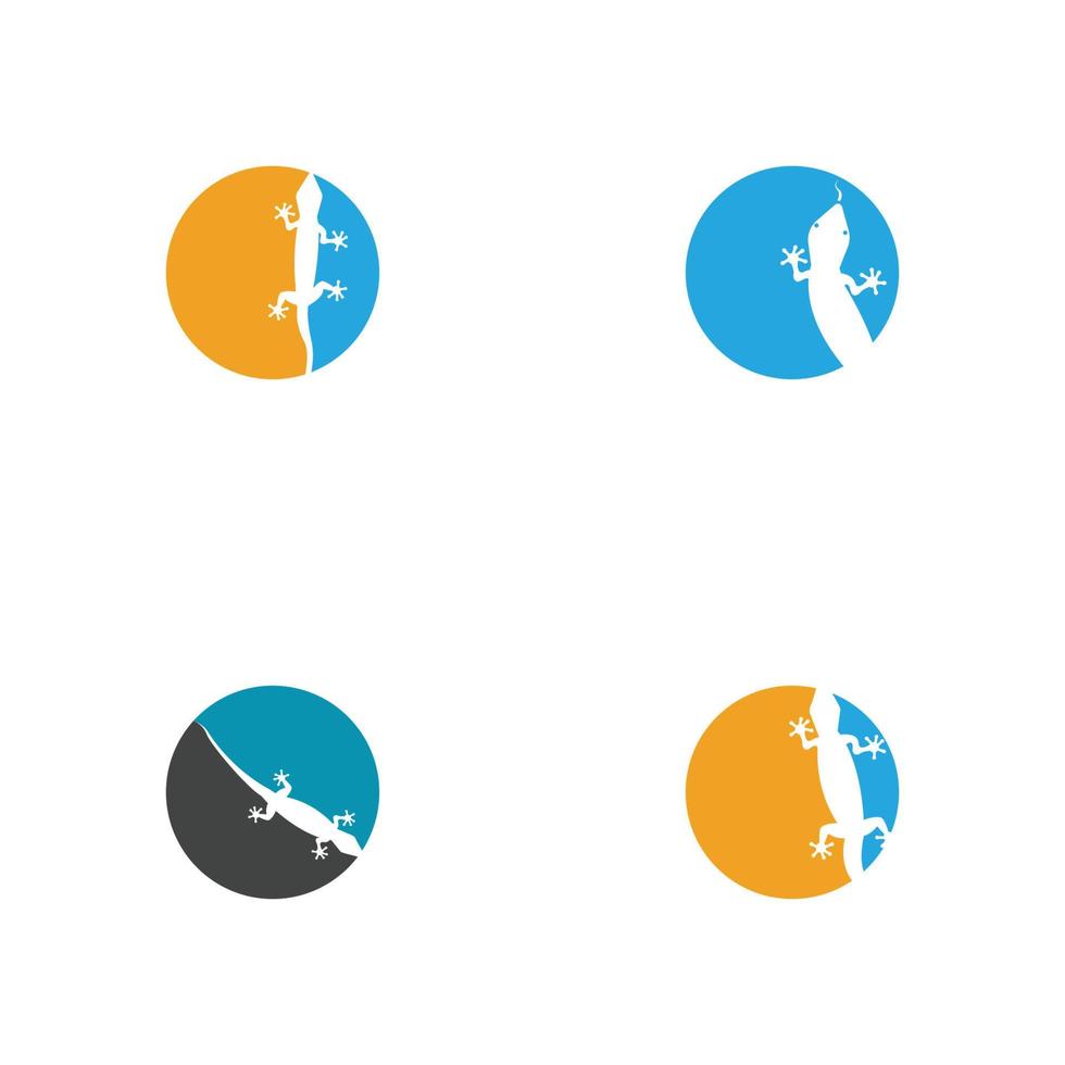 hagedis vector pictogram logo en symbolen sjabloon - vector