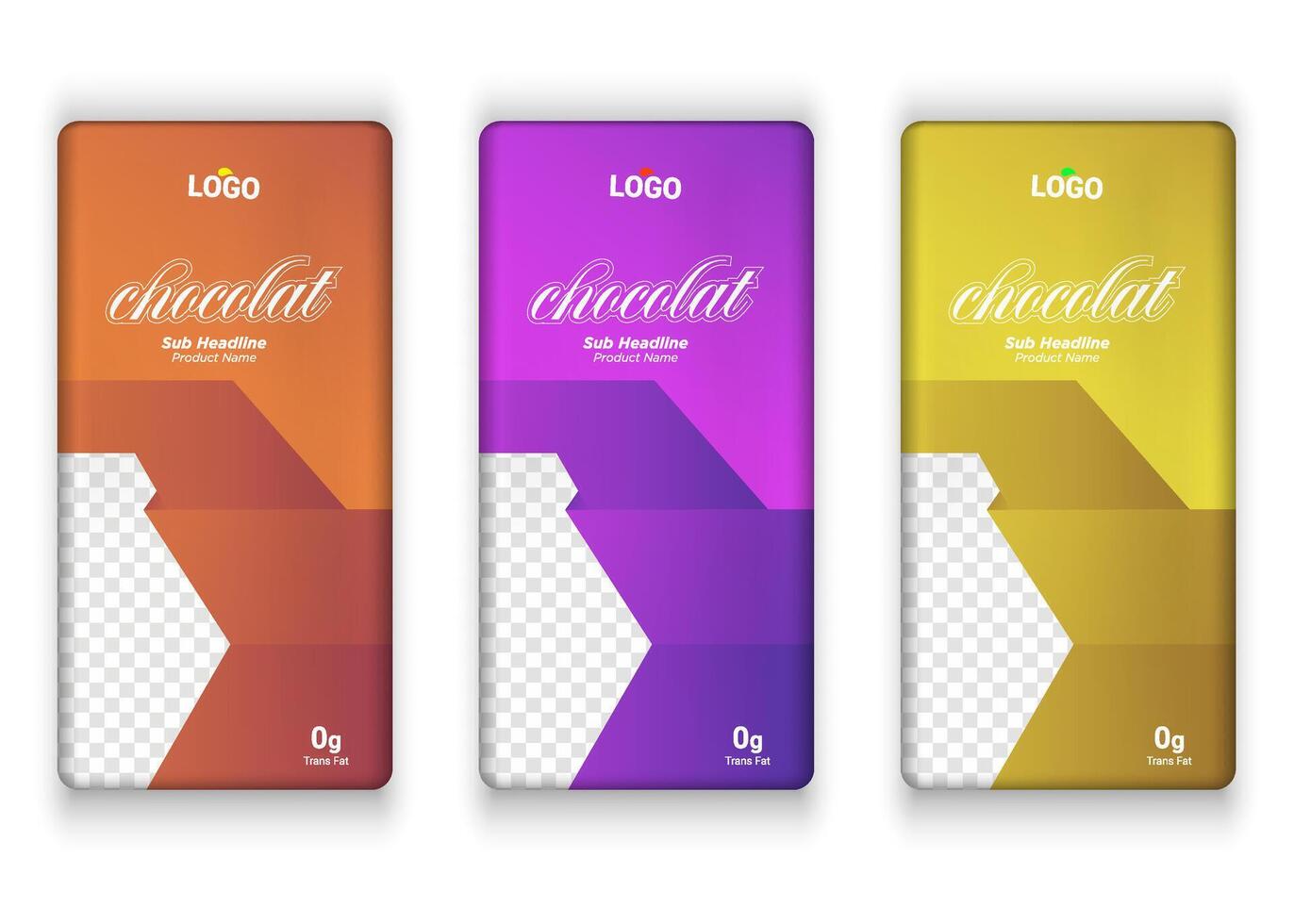 chocola bar verpakking ontwerp. noten chocola set. vector