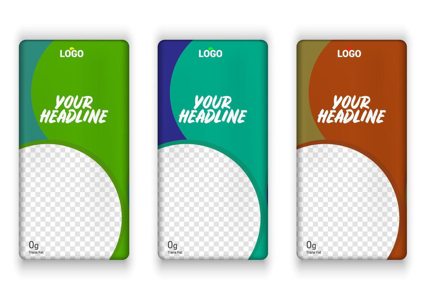 cement en chocola bar etiket ontwerp met meerdere kleur variant eps vector