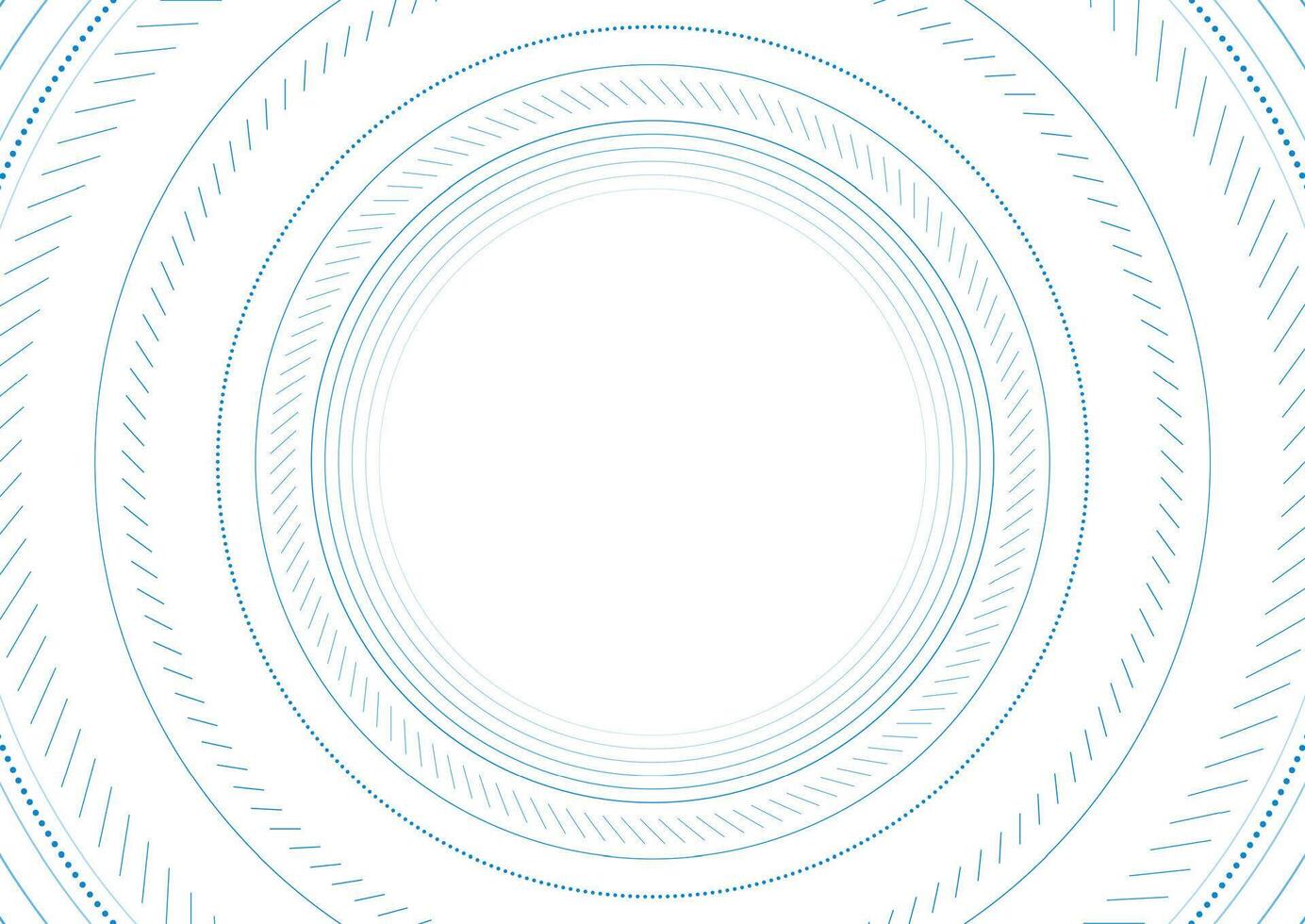 blauw hud ronde lijnen abstract tech minimaal achtergrond vector