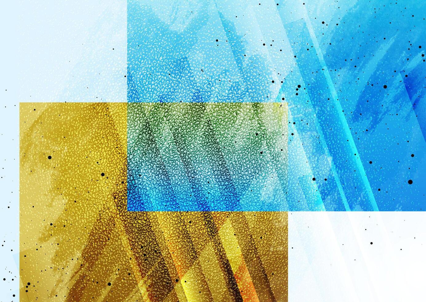 abstract meetkundig luxe gouden en blauw grunge achtergrond vector