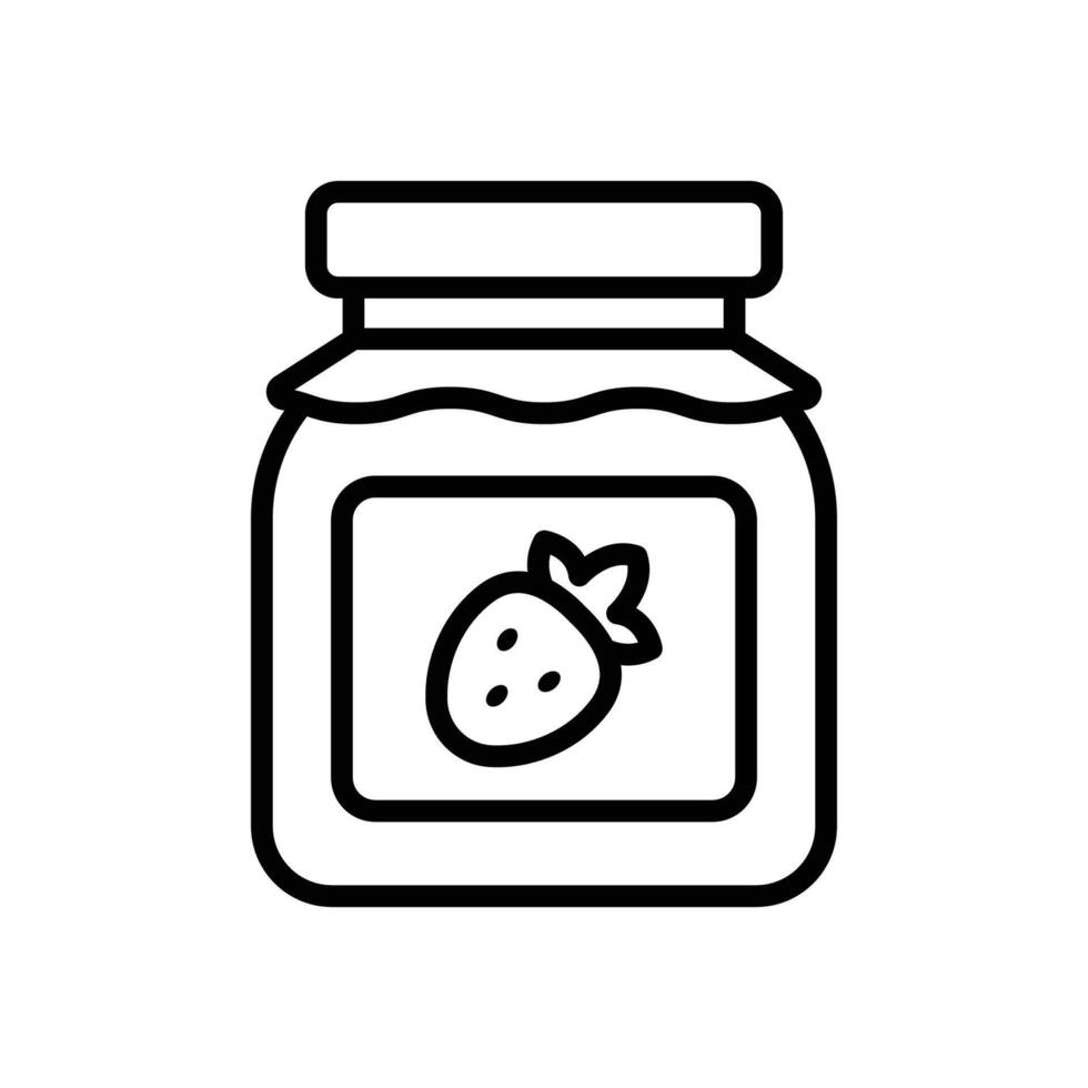 jam pot icoon ontwerp sjabloon gemakkelijk en schoon vector