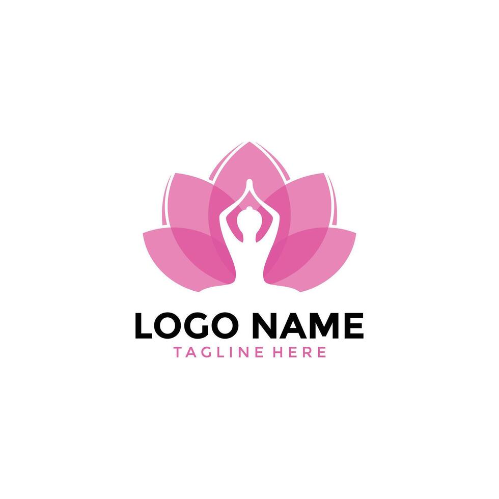 yoga logo ontwerp sjabloon vector