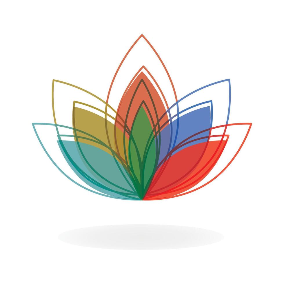 bloem icoon. lotus. spa logo ontwerp. vector