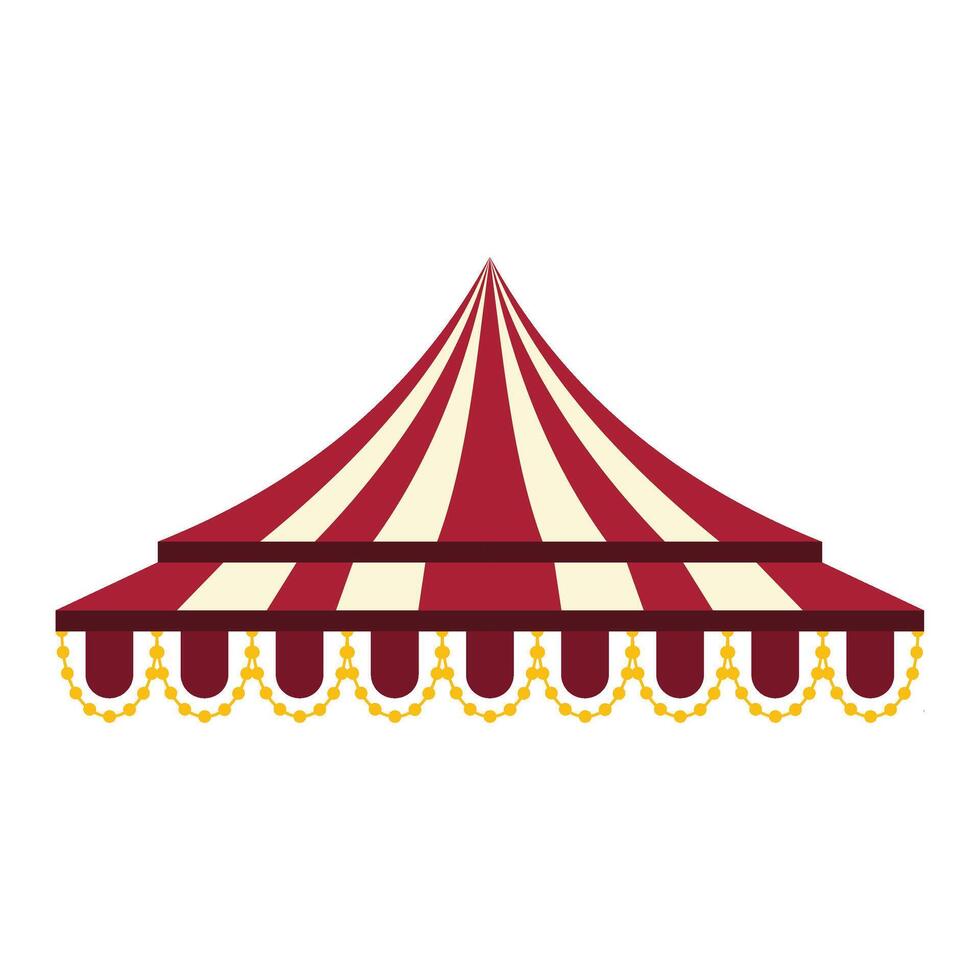 carnaval circus tent vector