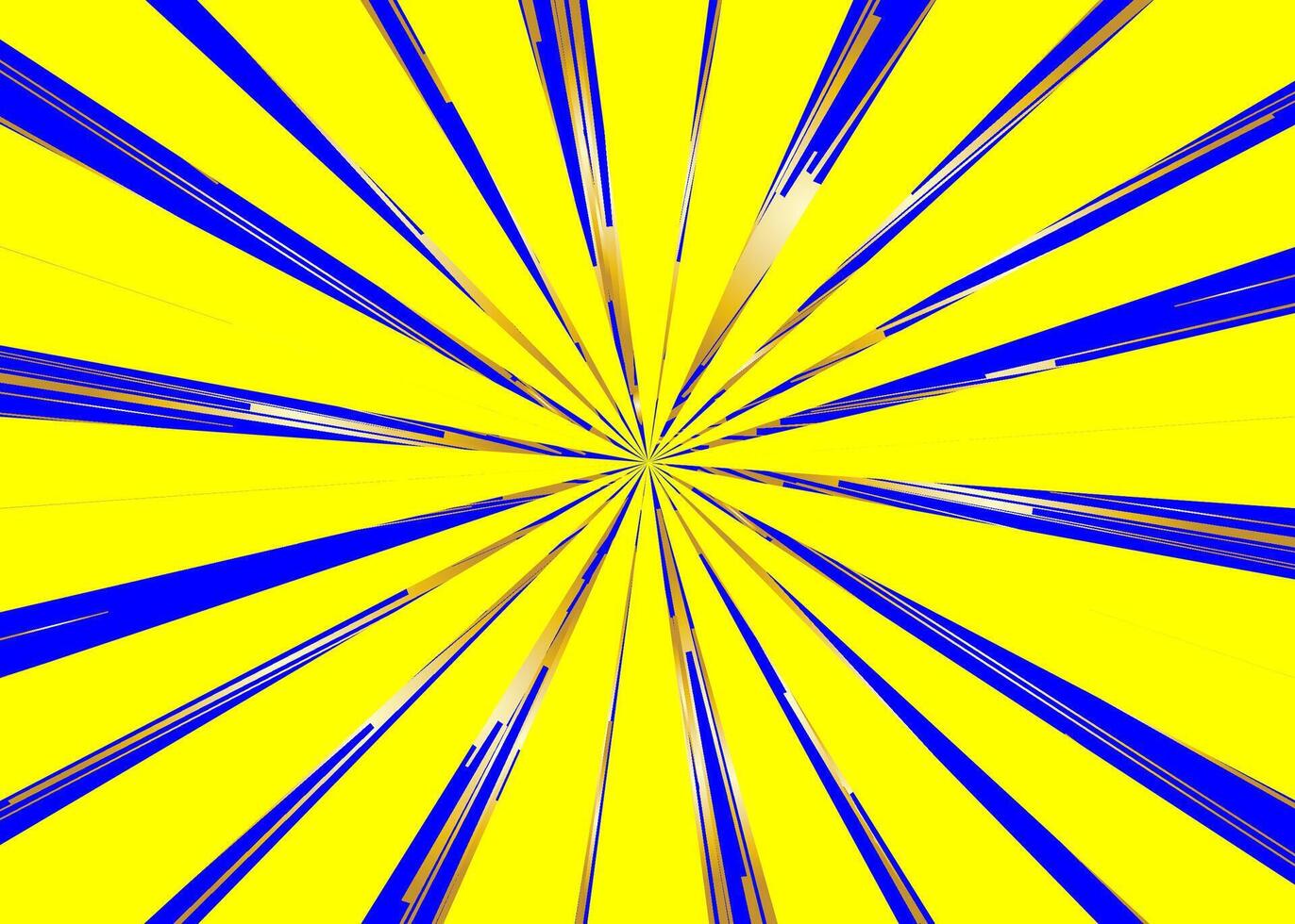 dynamisch geel zonnestraal achtergrond doorsneden vector