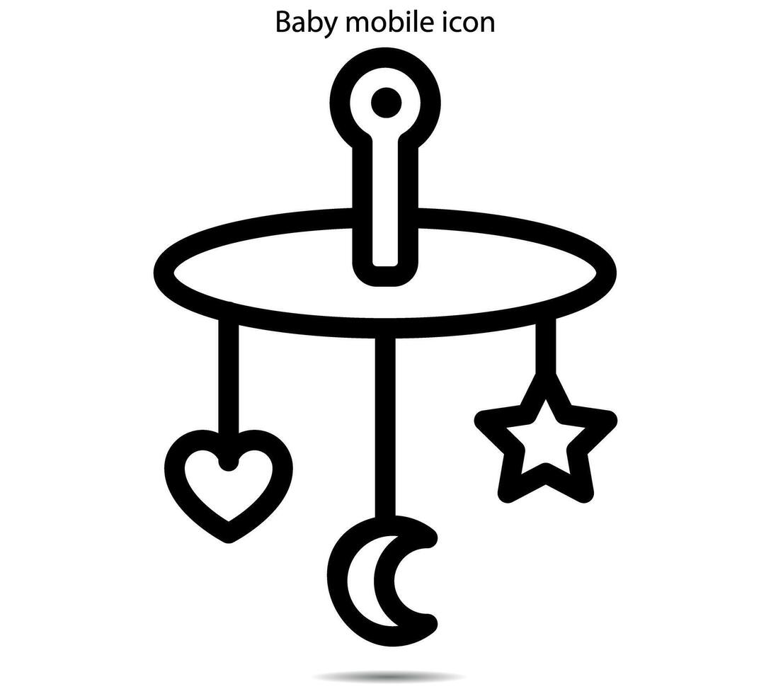 baby mobiel icoon, illustrator vector