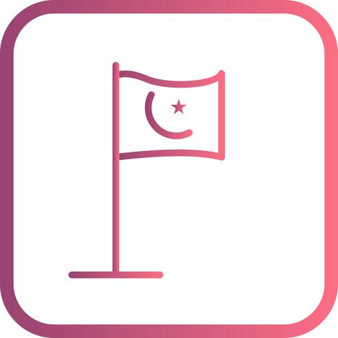 Vector islamitische vlagpictogram