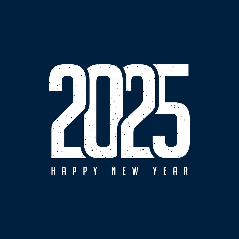 gelukkig nieuw jaar 2025 tekst ontwerp. vector