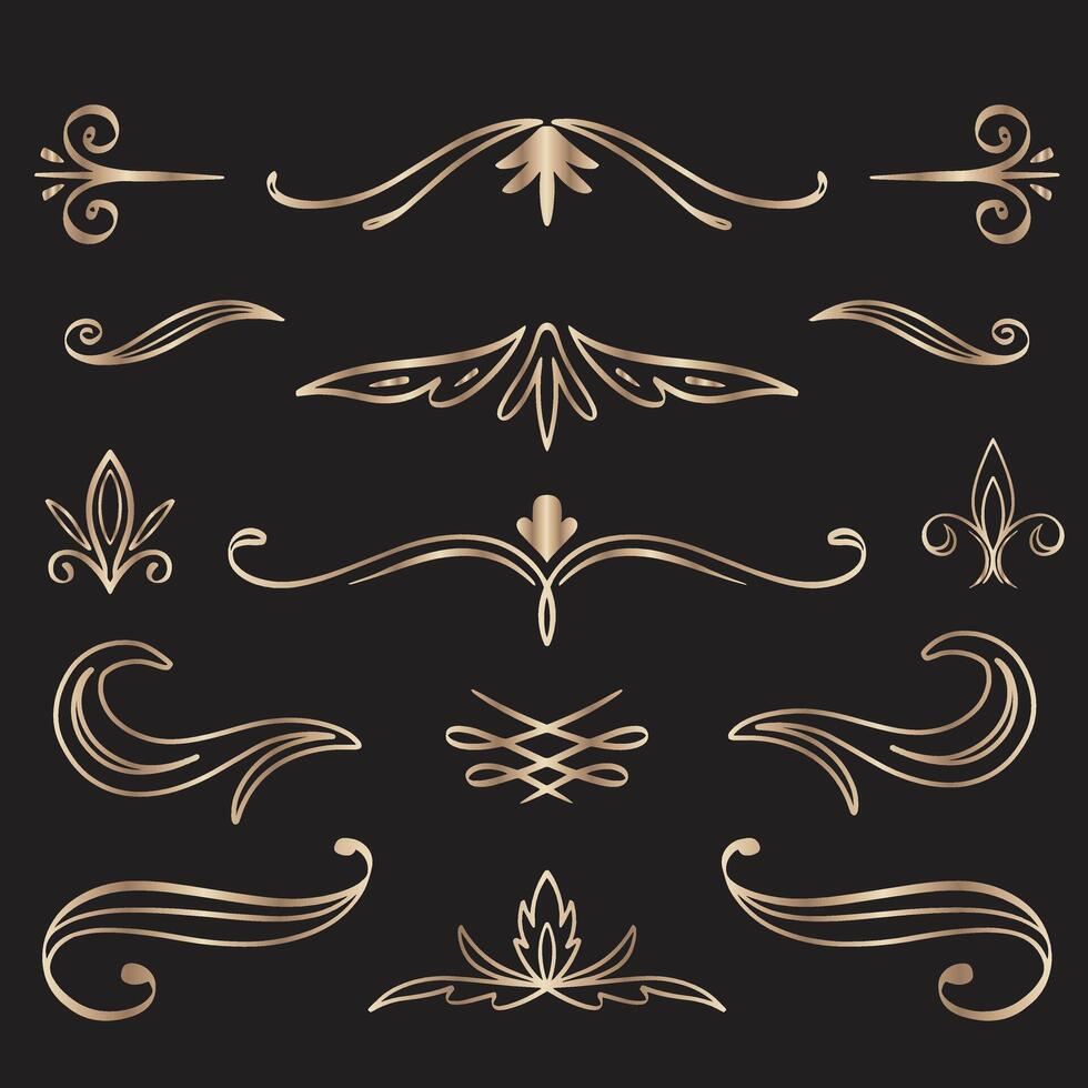 wijnoogst elementen, logo retro geïsoleerd kaders en decoratief voorwerpen. floreren linten, ornament, overladen decoratie, luxe label, teken tekst typografisch, antiek kenteken. vecto klassiek luxe kader vector