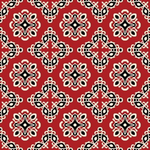 Rood stammen etnisch naadloos patroon vector