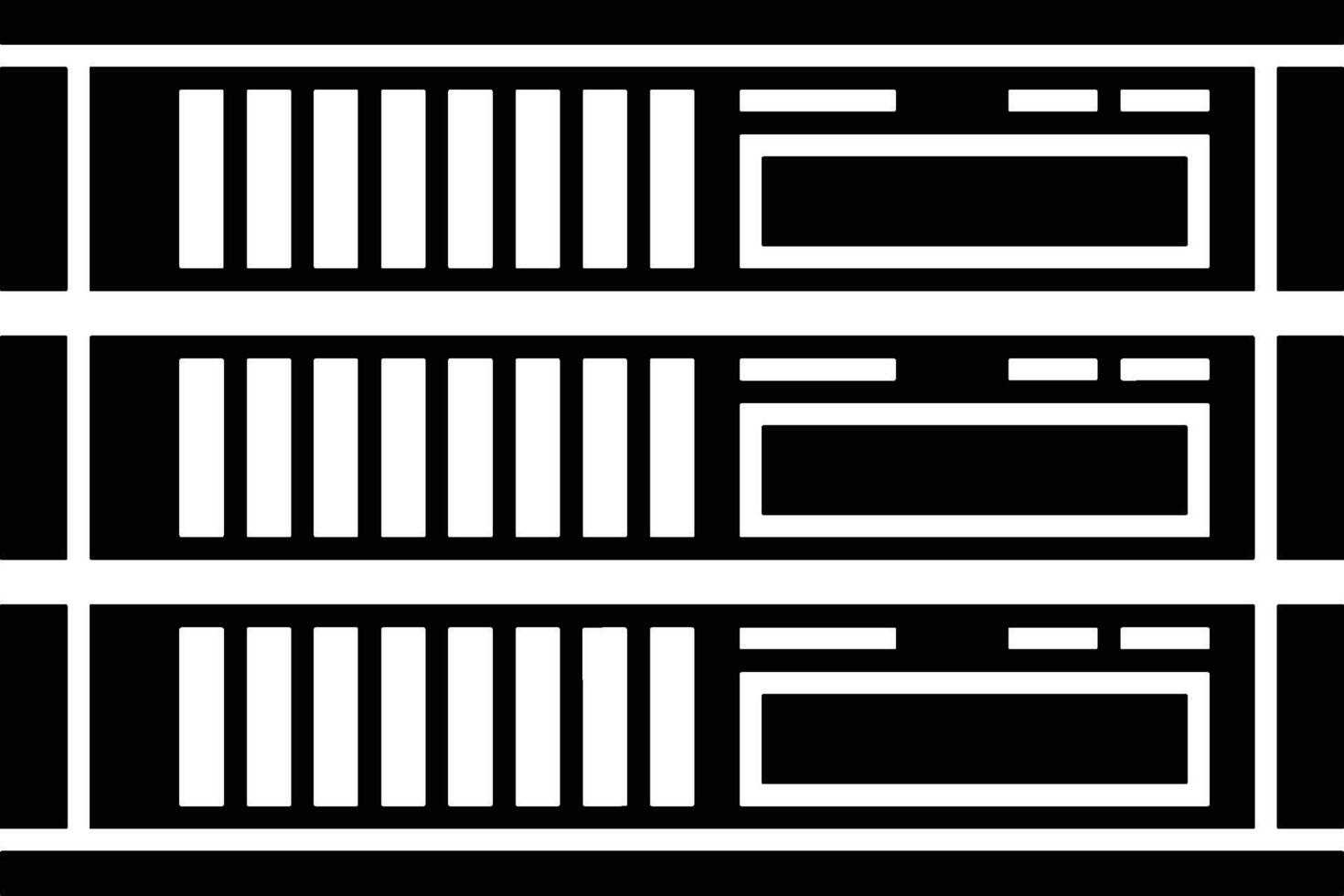 opslagruimte gegevens icoon symbool beeld voor databank illustratie vector