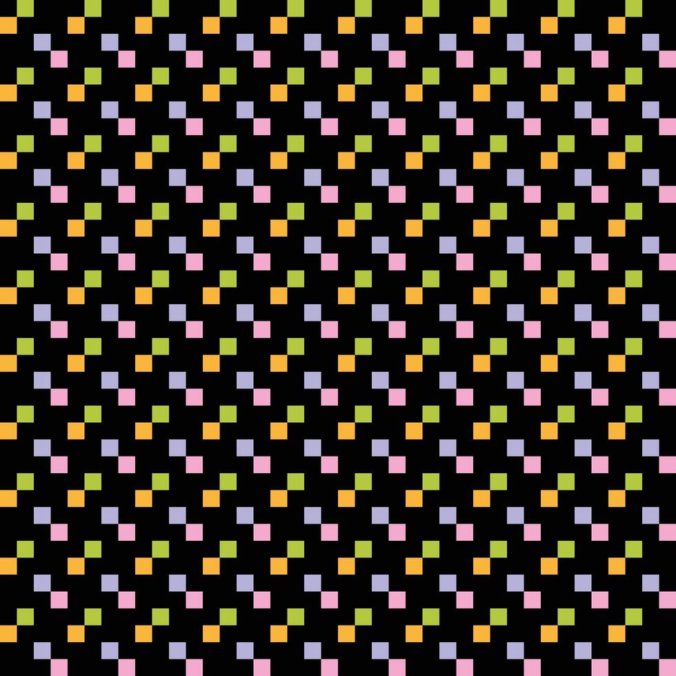 abstract pixel naadloos patroon in levendig kleuren vector