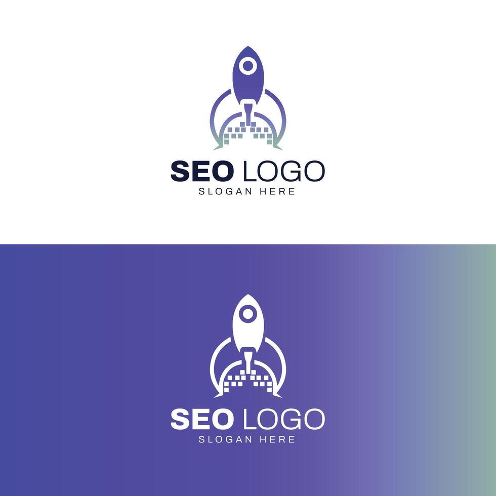 seo agentschap logo ontwerp sjabloon vector