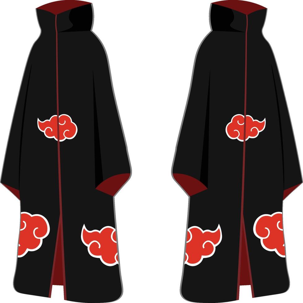 akatsuki team mantel vector