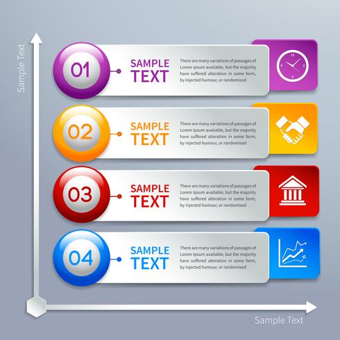 Papieren infographics sjabloon vector