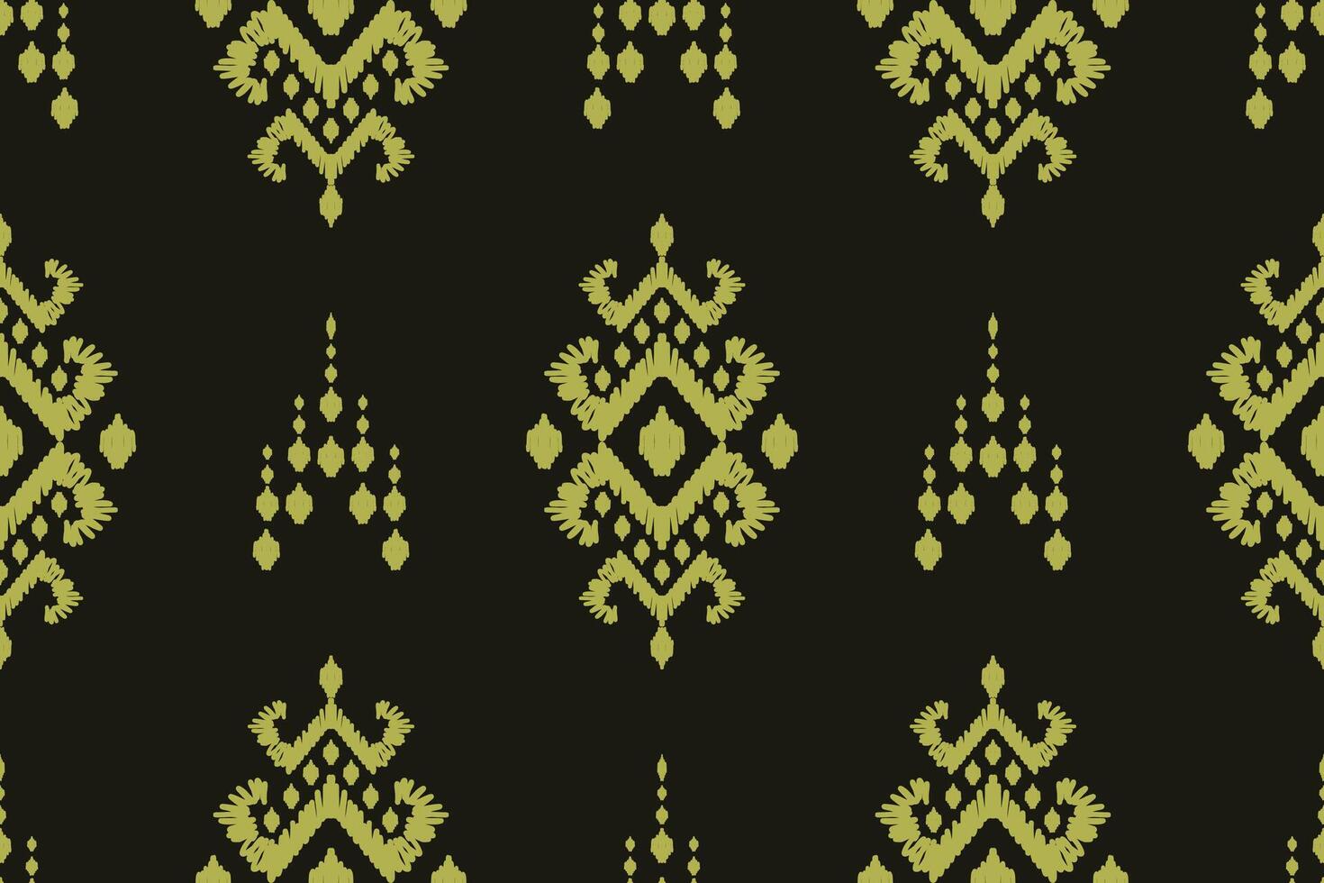ikat tribal Indisch naadloos patroon. etnisch aztec kleding stof tapijt mandala ornament inheems boho chevron textiel.geometrisch Afrikaanse Amerikaans oosters traditioneel illustraties. borduurwerk stijl vector