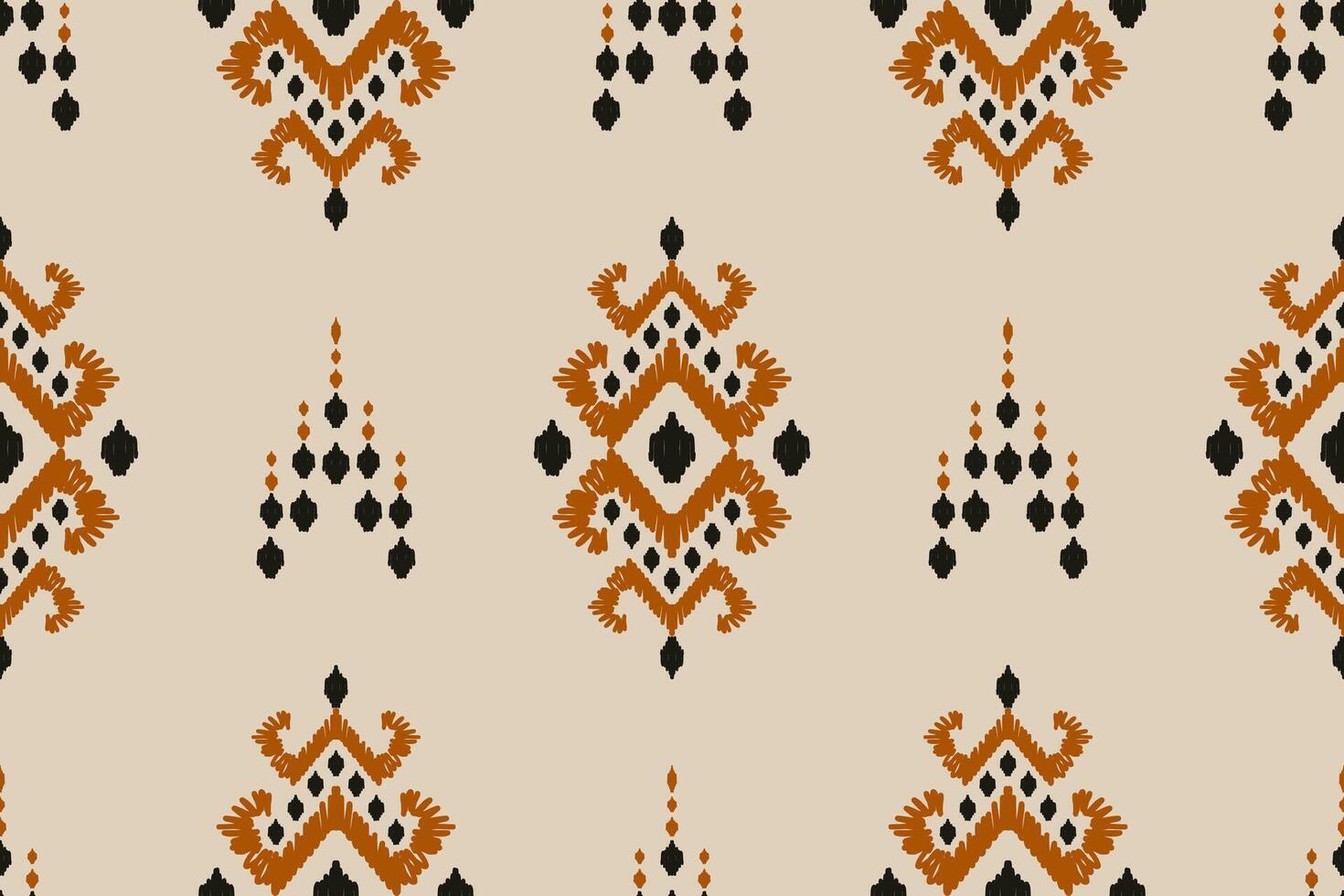 ikat tribal Indisch naadloos patroon. etnisch aztec kleding stof tapijt mandala ornament inheems boho chevron textiel.geometrisch Afrikaanse Amerikaans oosters traditioneel illustraties. borduurwerk stijl vector