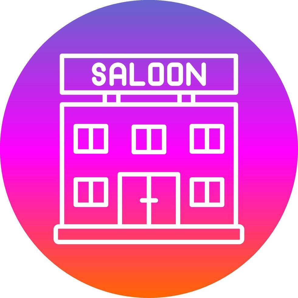 salon lijn helling cirkel icoon vector