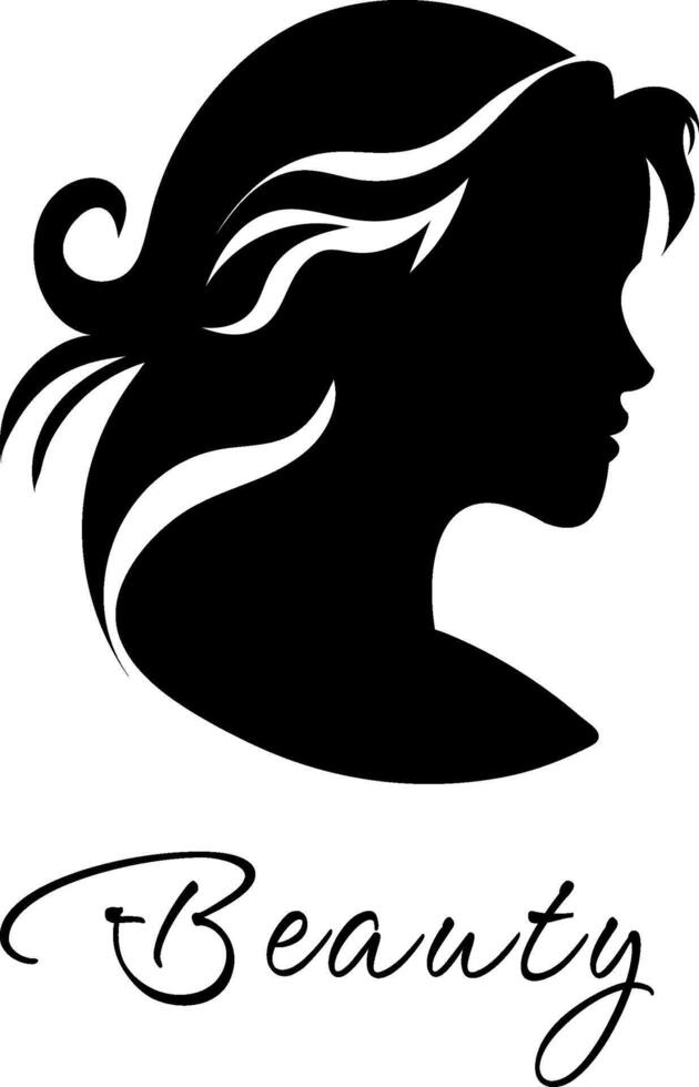 een schoonheid Dames logo ,bevallig aantrekkingskracht de essence van schoonheid vrouwen, charme vertrouwen schoonheid Dames embleem, tijdloos charme schoonheid Dames logo vector